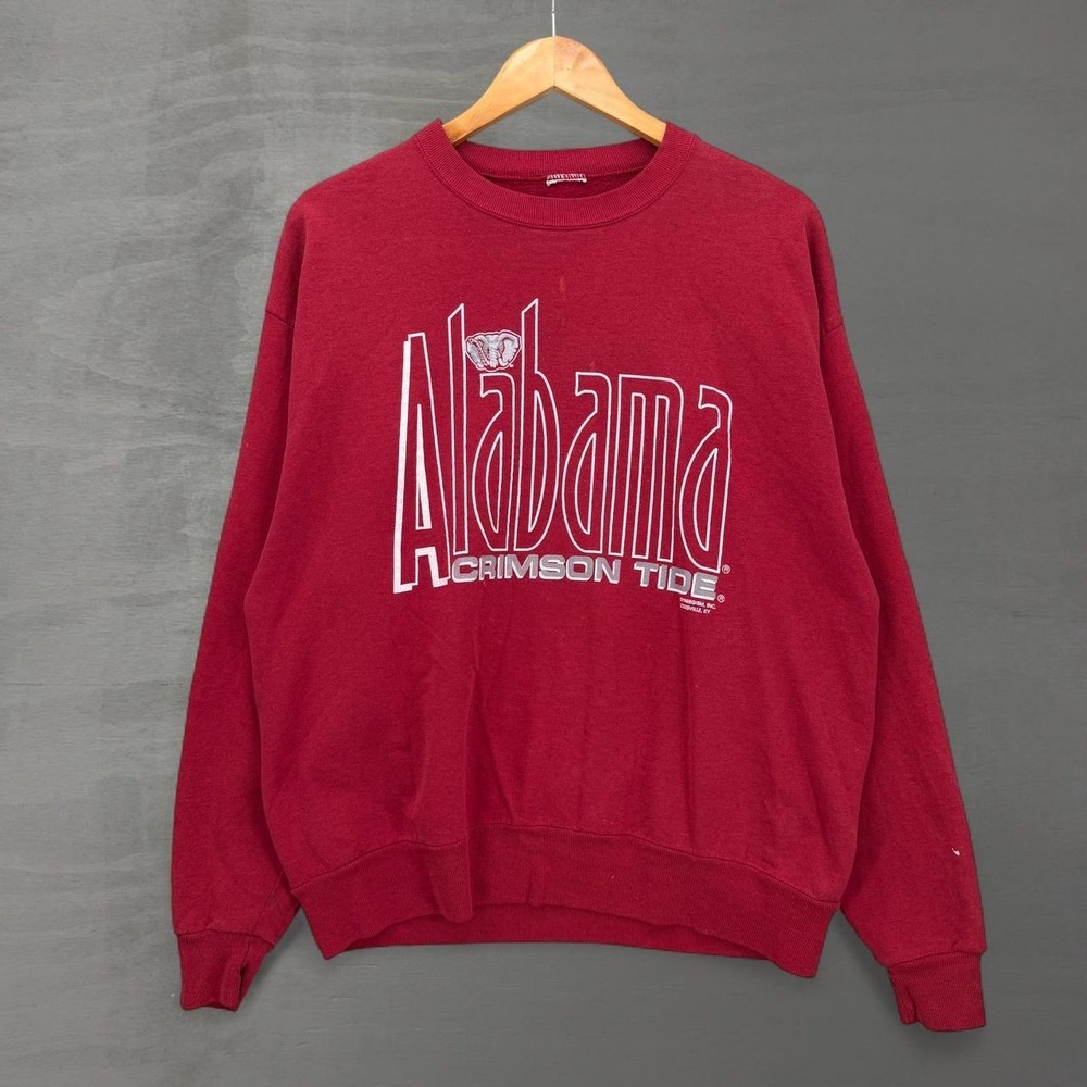 Vintage Alabama Crimson Tide Sweatshirt Red 90s Graphic Crewneck XL